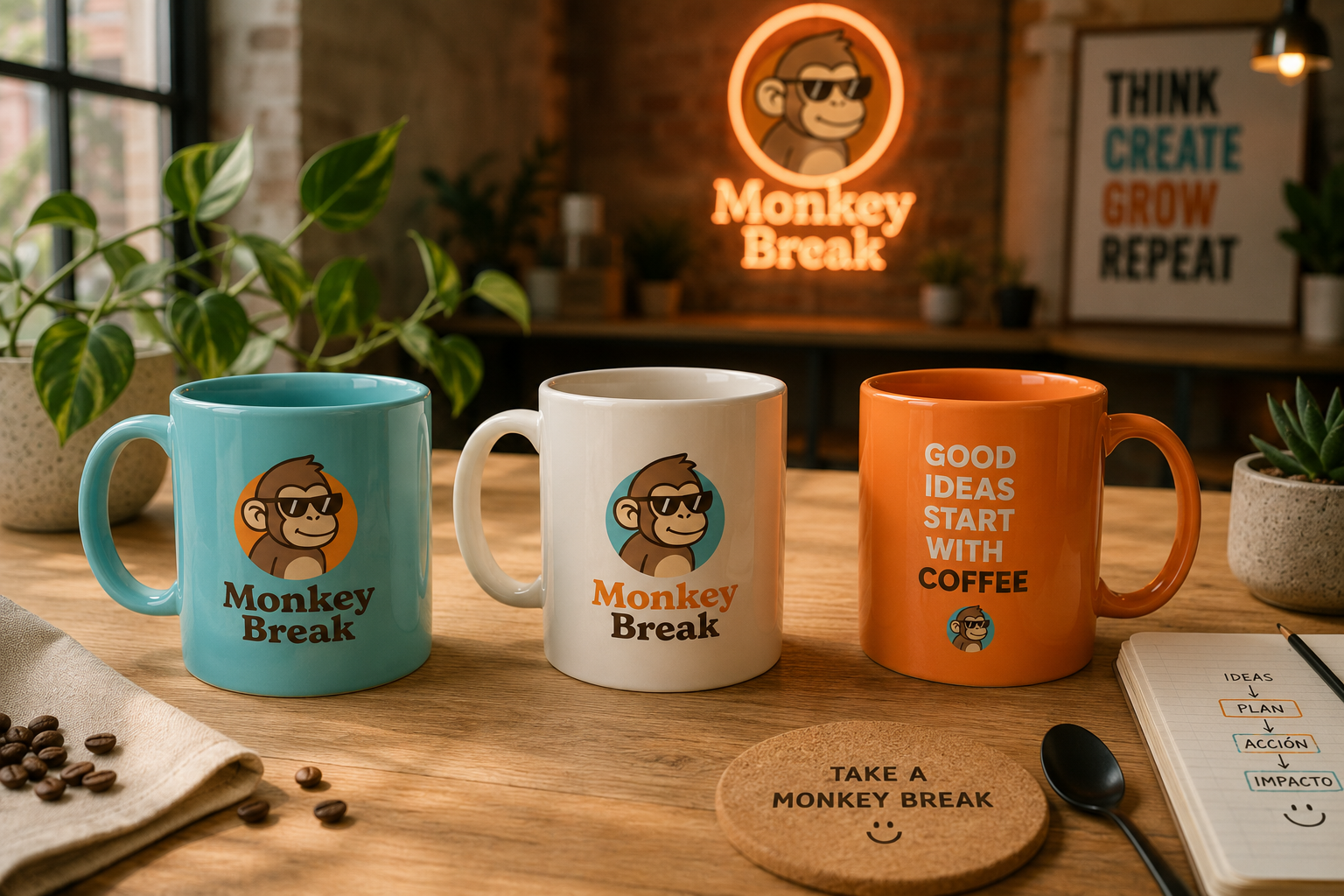 Monkey Break — Comunicación en redes