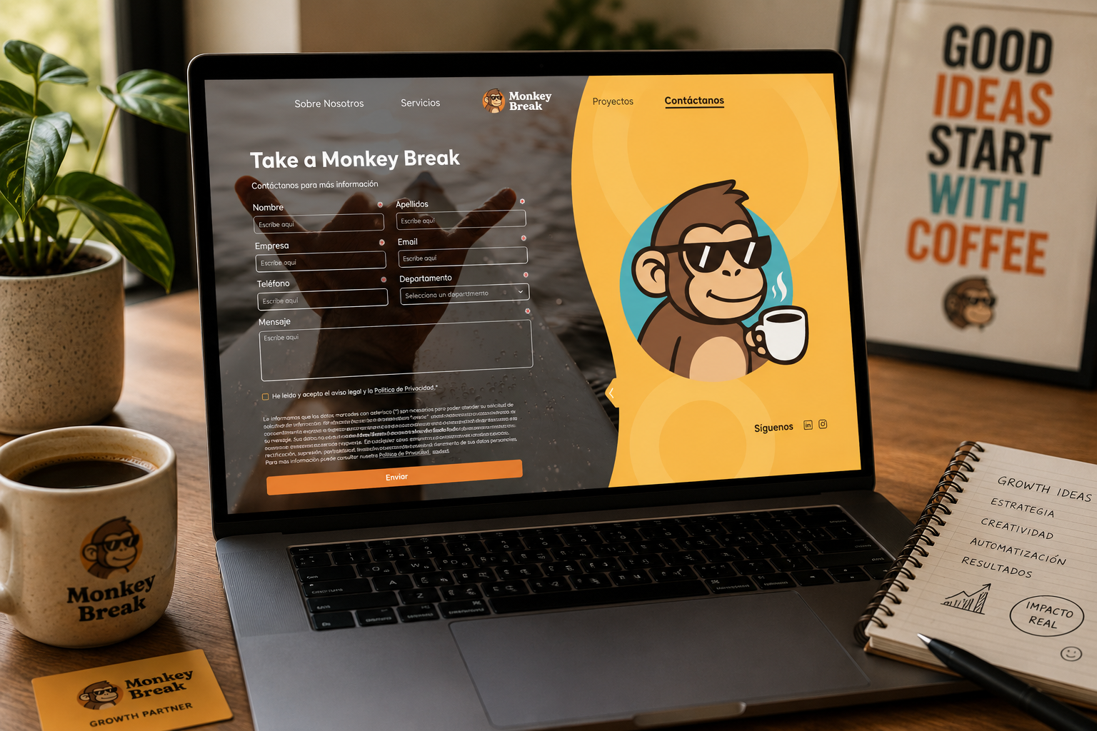 Monkey Break — Sistema de color