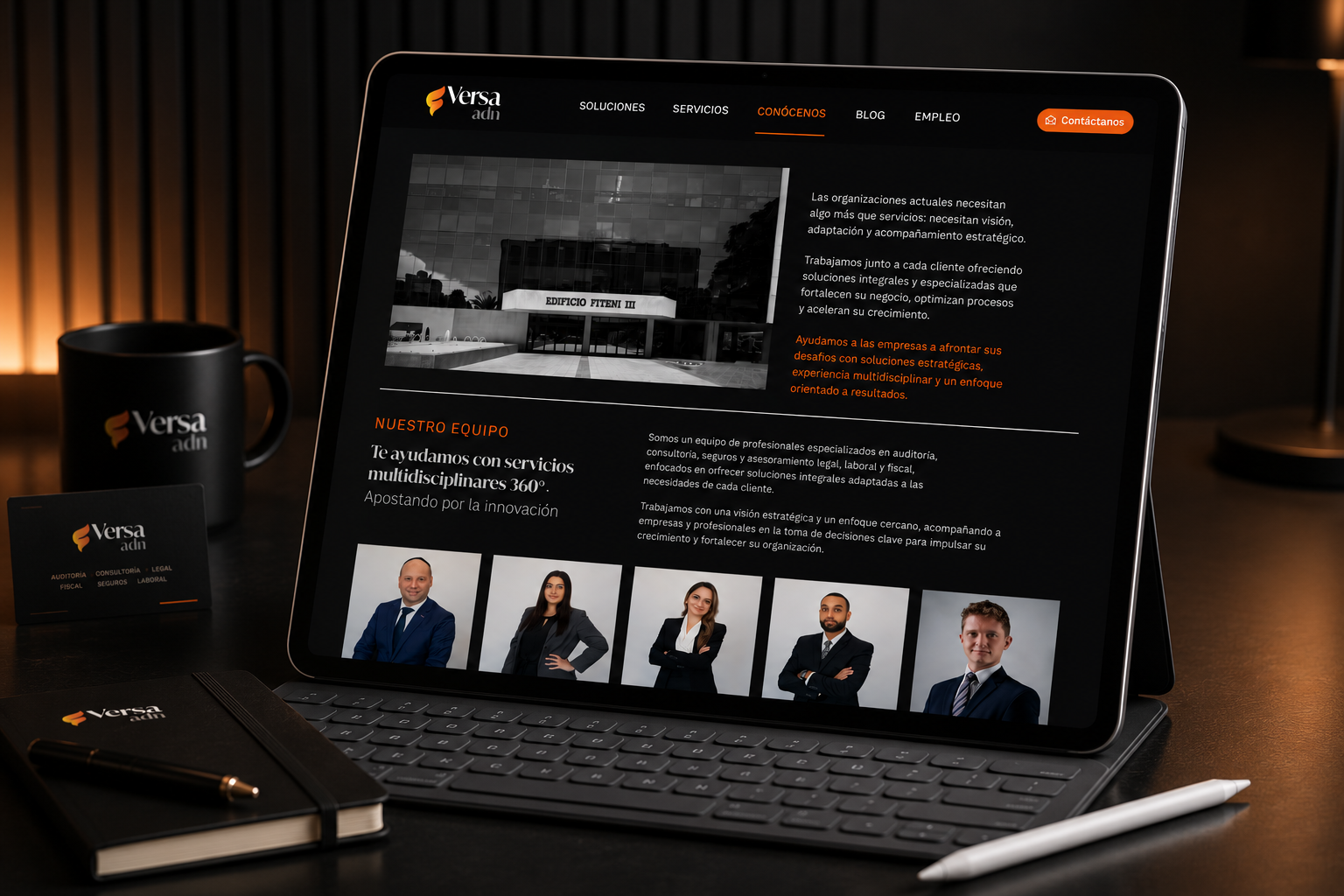 Versa adn — Identidad visual completa