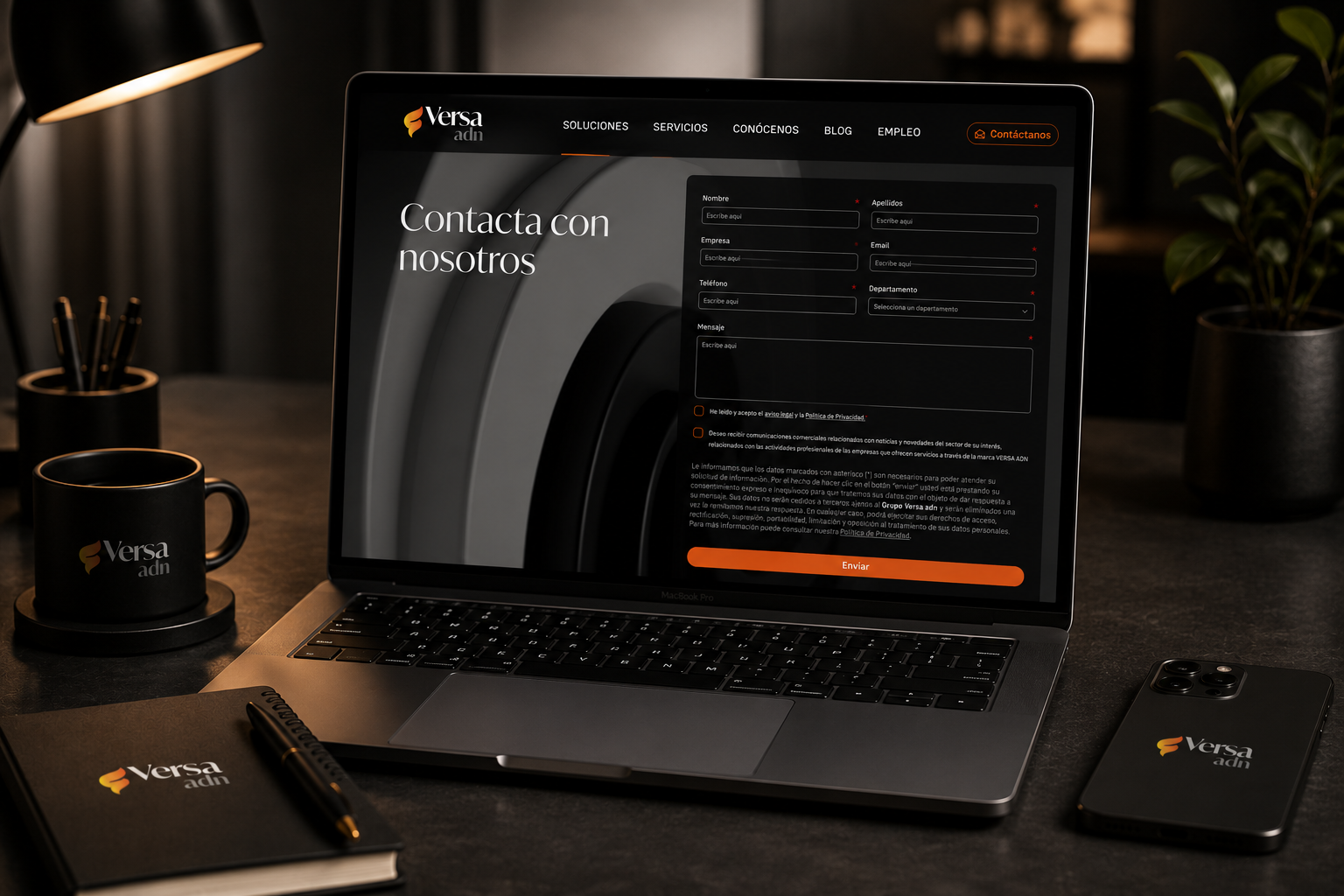 Versa adn — Aplicaciones corporativas